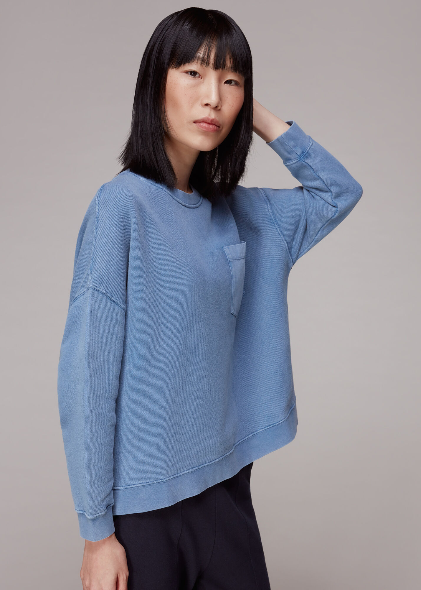 Sweatshirt denim hot sale