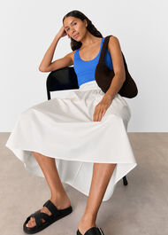 Textured Side Ruched Swimsuit