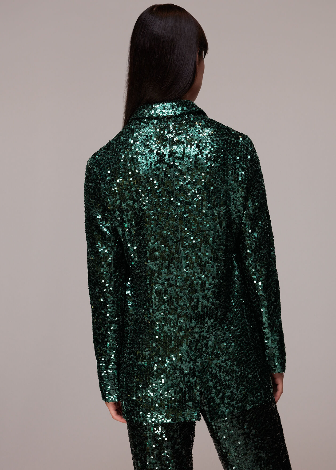 Green discount glitter blazer