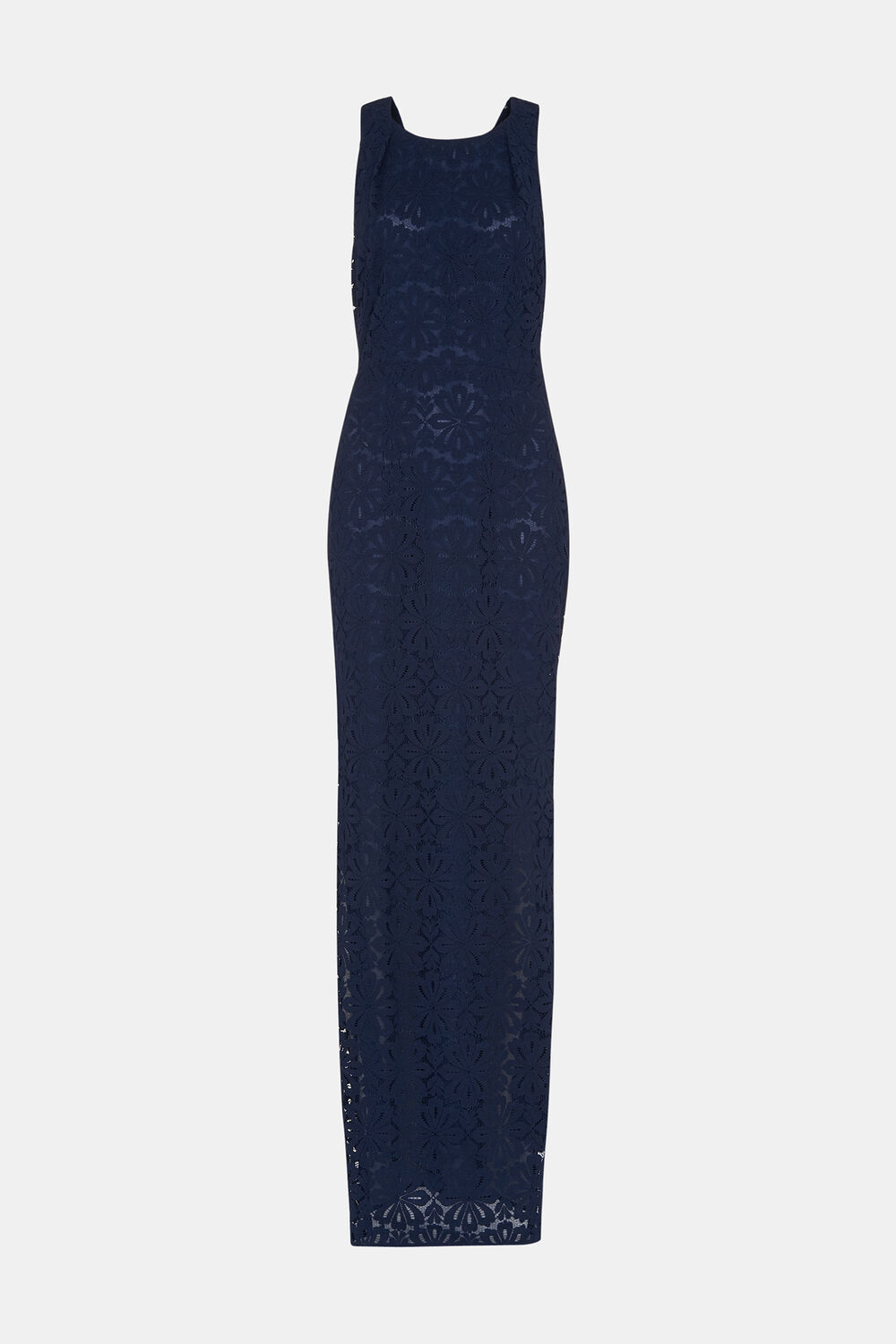 Lace Tie Back Maxi Dress