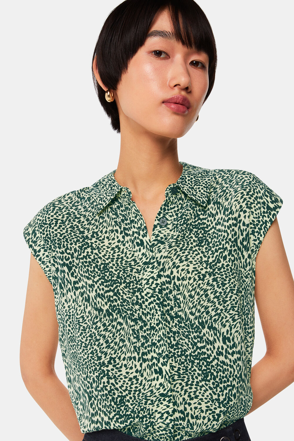 Diagonal Leopard Shirt