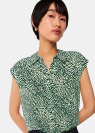 Diagonal Leopard Shirt