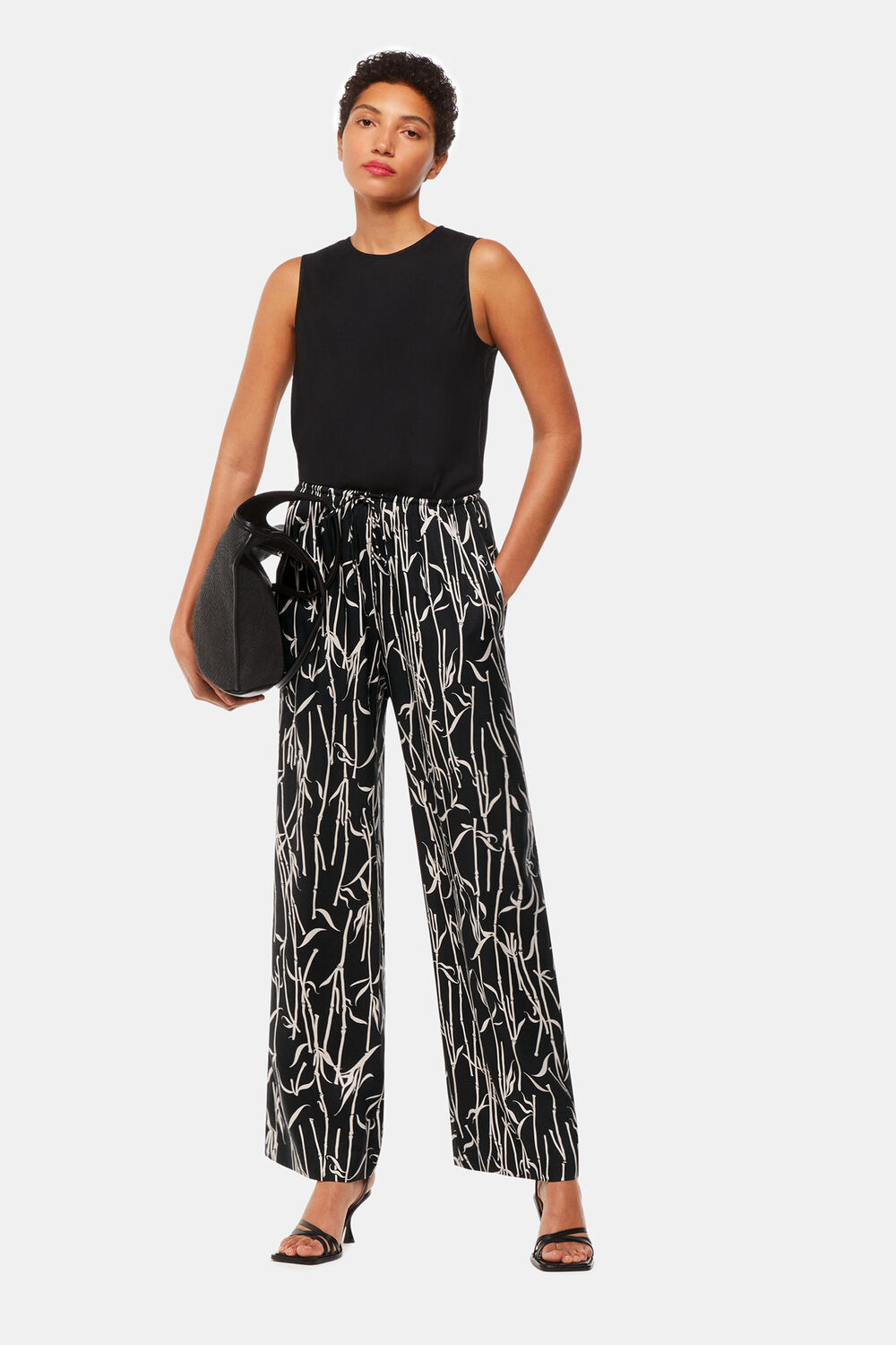 Black Bamboo Shoots Trouser