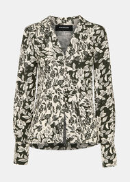 Cut Stems Button Down Blouse