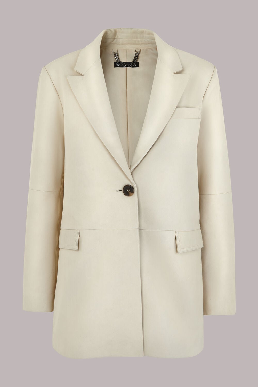Stina Leather Blazer