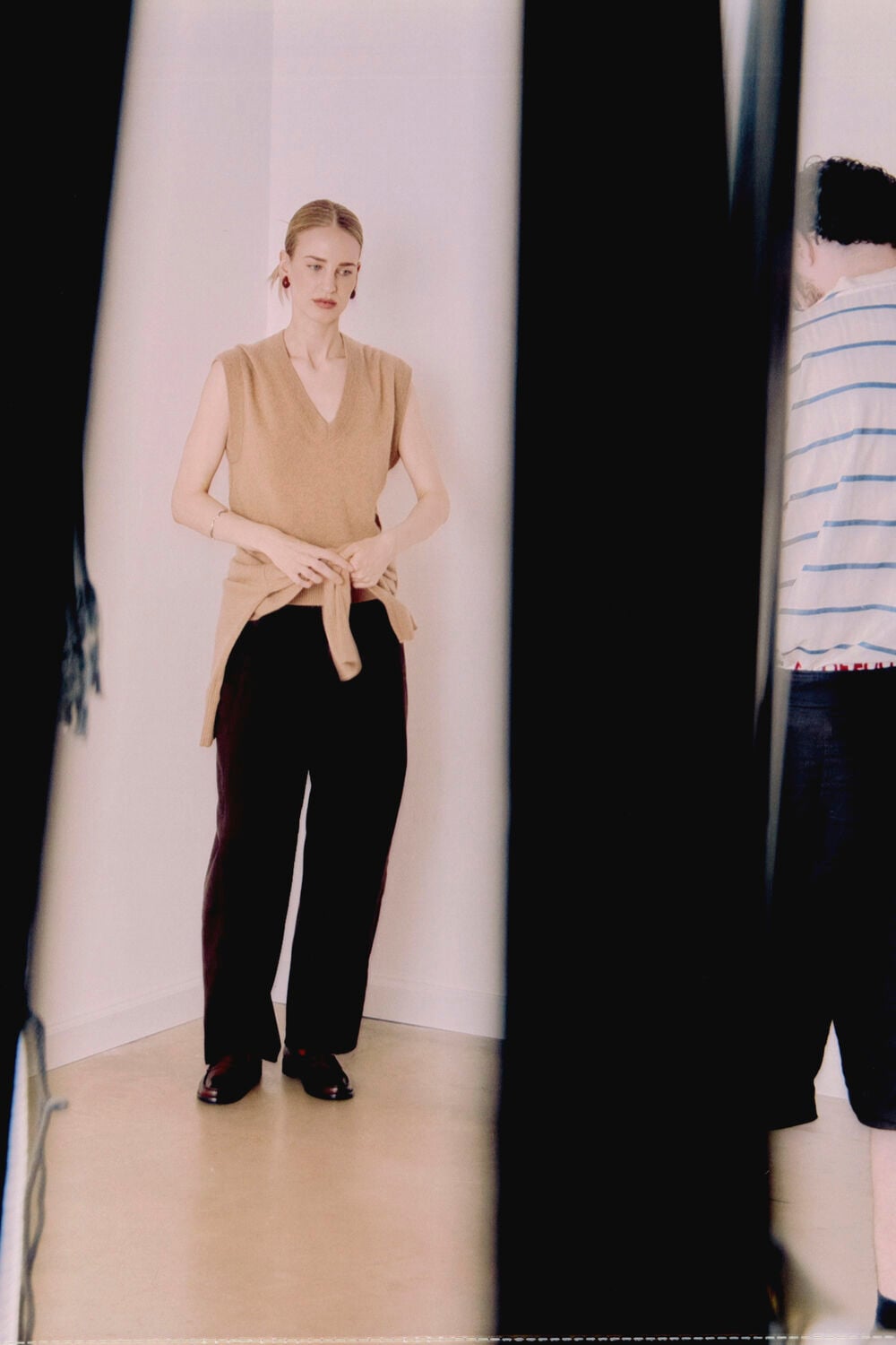 Cashmere V Neck Tank