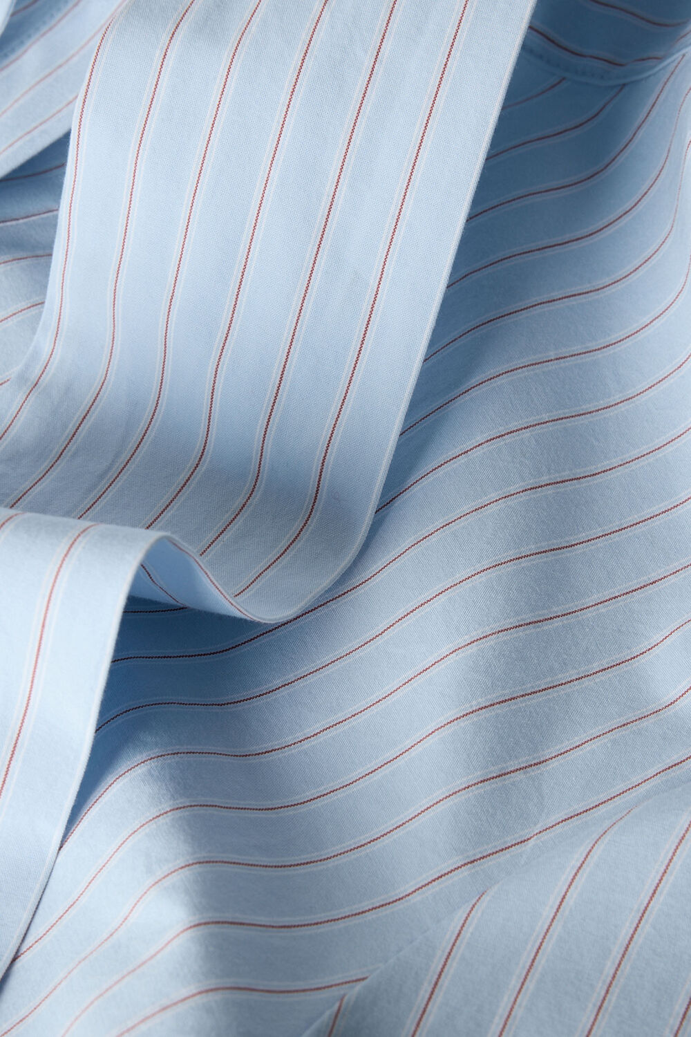 Blue Scarf Stripe Cotton Shirt