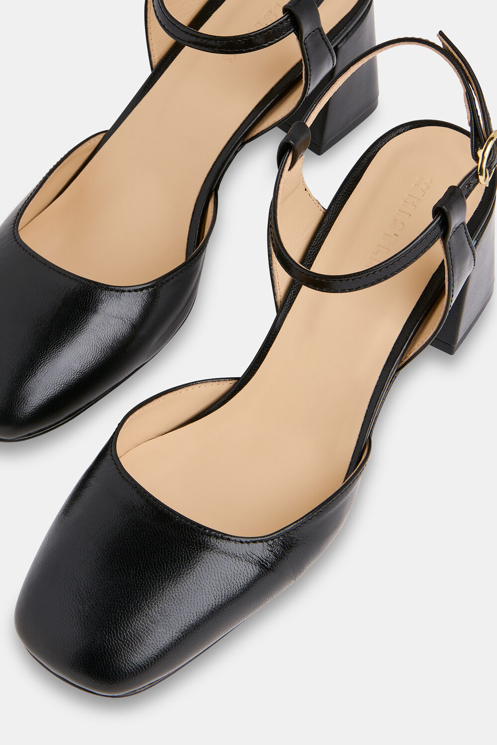 Black Matilda Block Heel Shoe