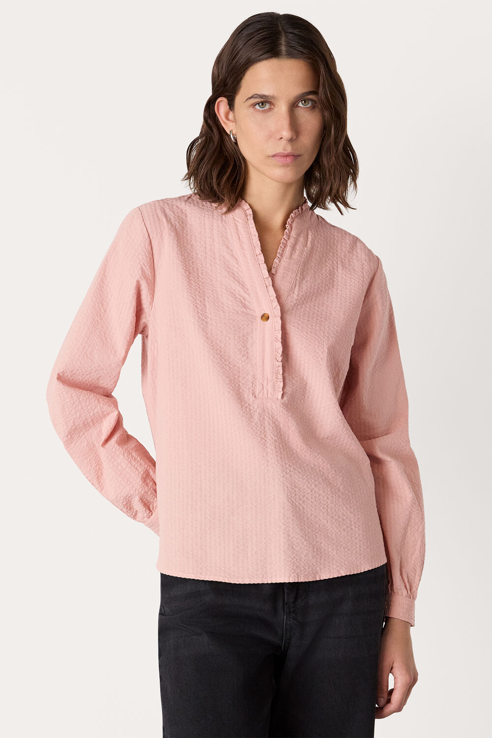 Textured Frill Shirt
