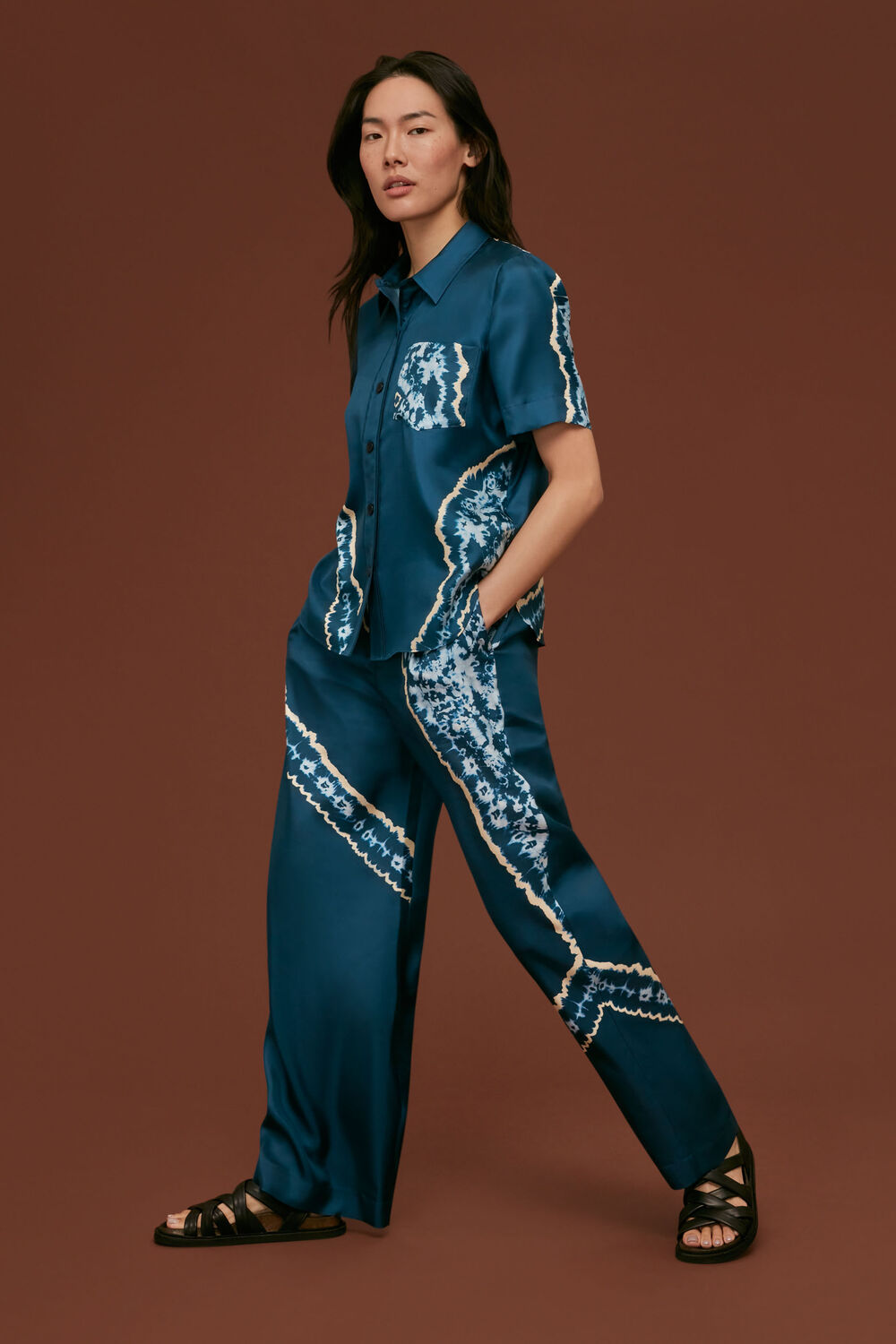 Silk Tie Dye Shirt
