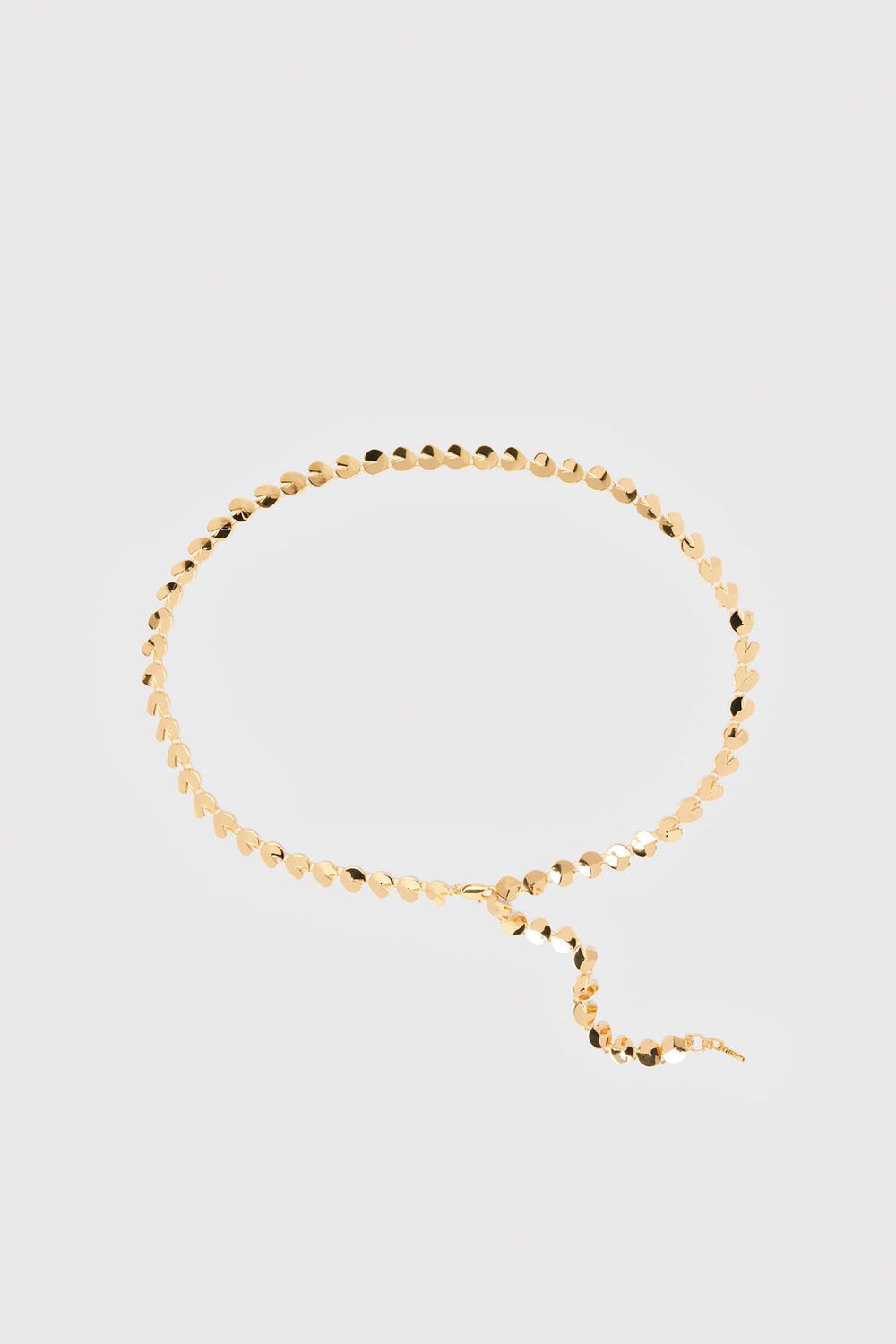 Gold Detailed Circular Chain Belt