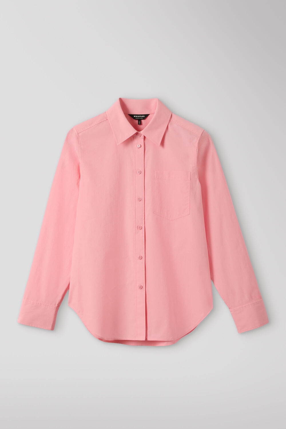 Pink Relaxed Fit Cotton Shirt