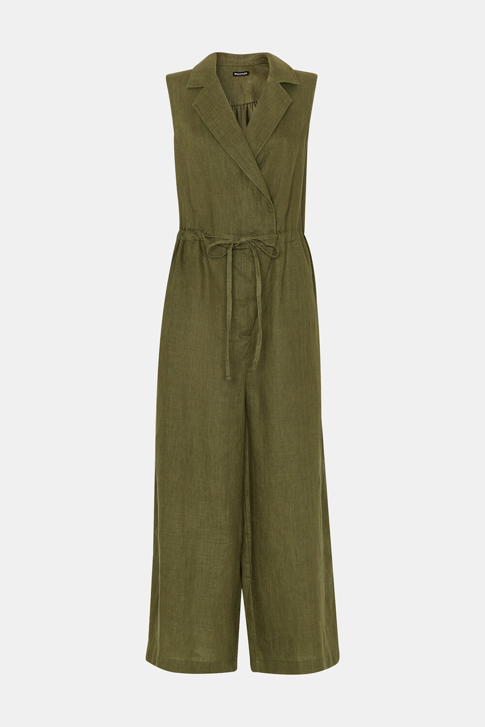 Petite Bella Linen Wrap Jumpsuit