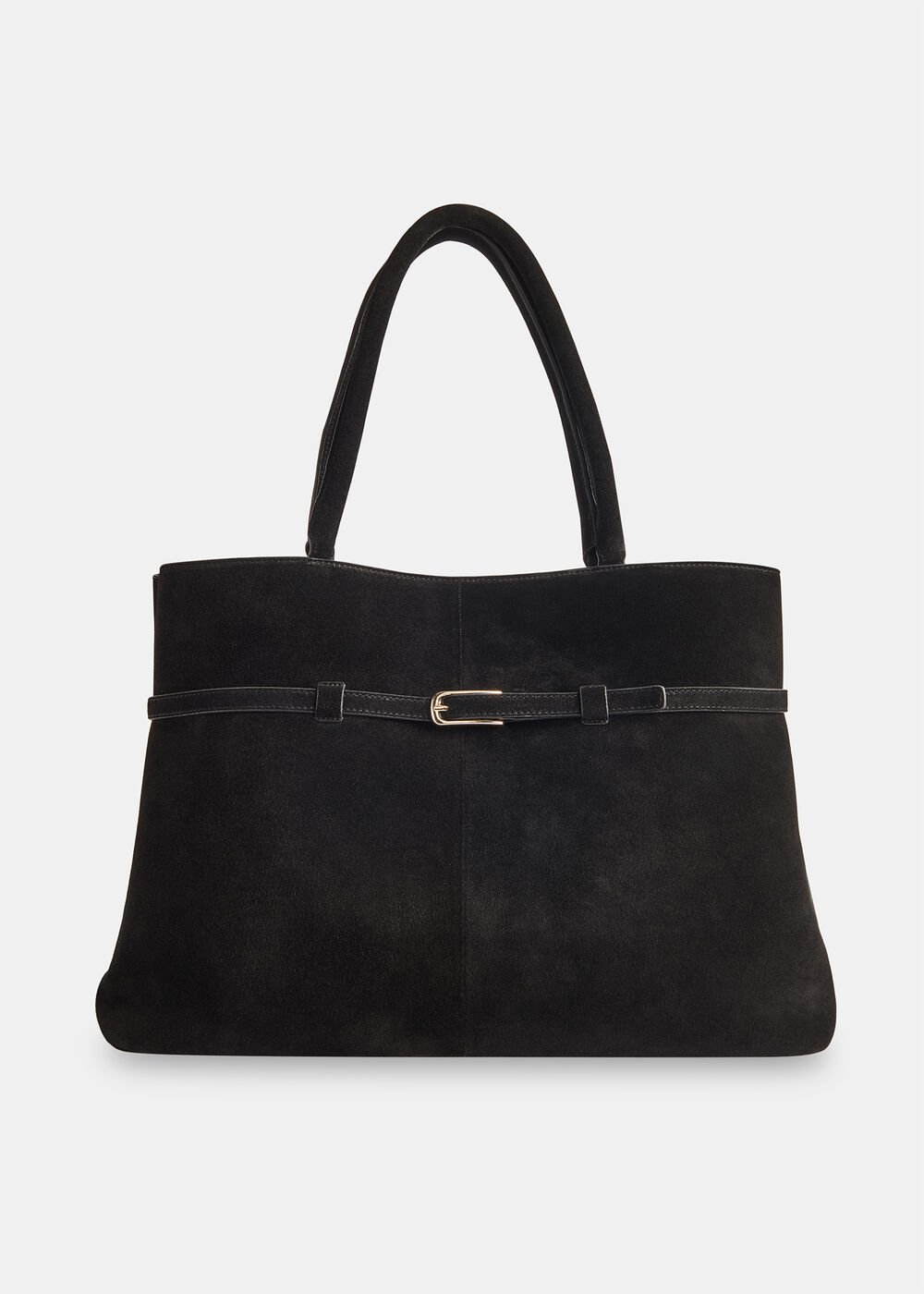 Noelle Suede Buckle Tote Bag