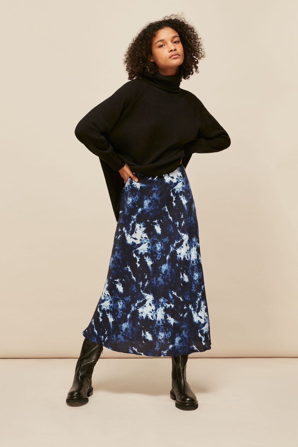 Tie Dye Bias Skirt