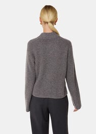 V Neck Wool Mix Knit
