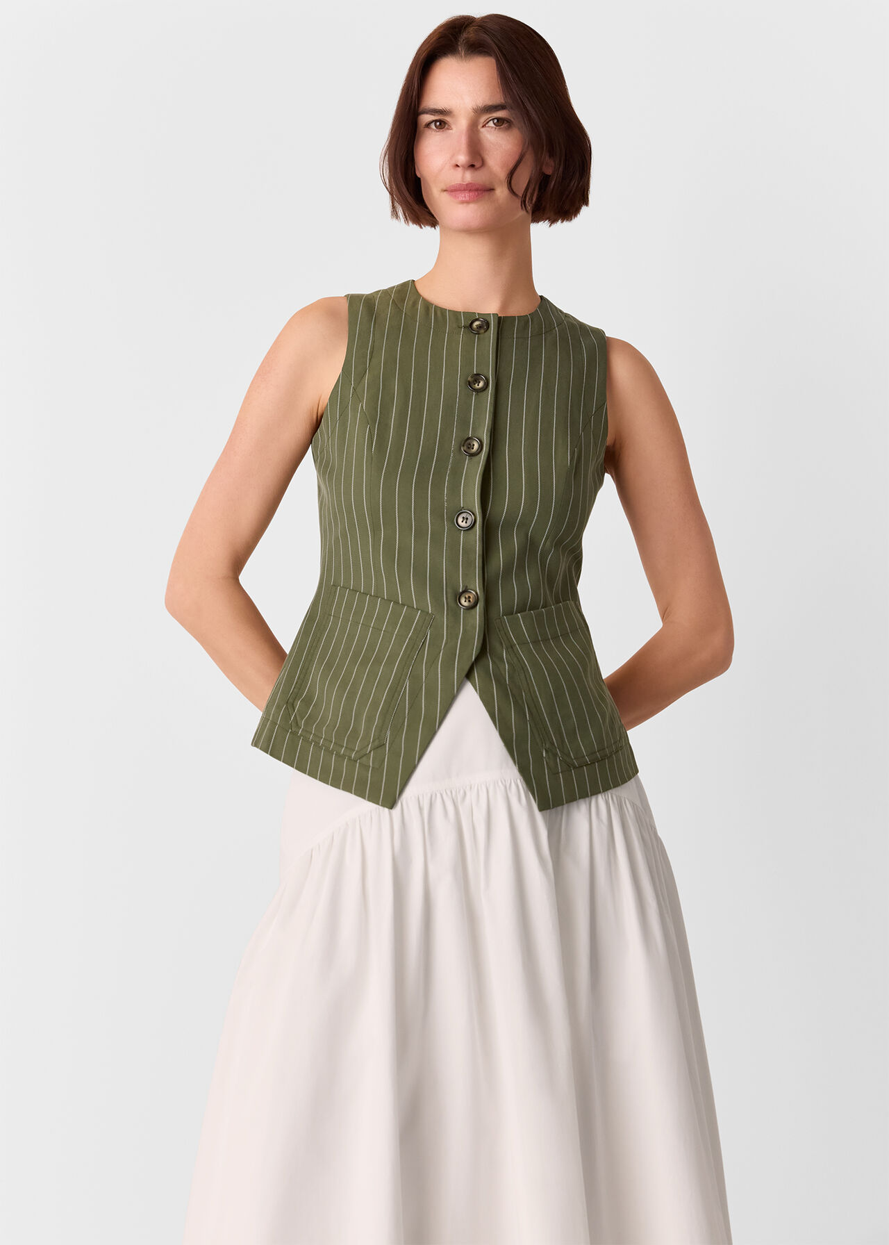 Lottie Pinstripe Waistcoat