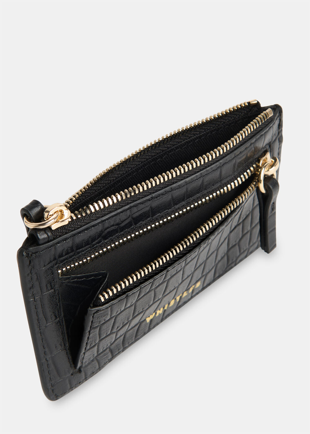 Croc Zip Top Card Holder Purse