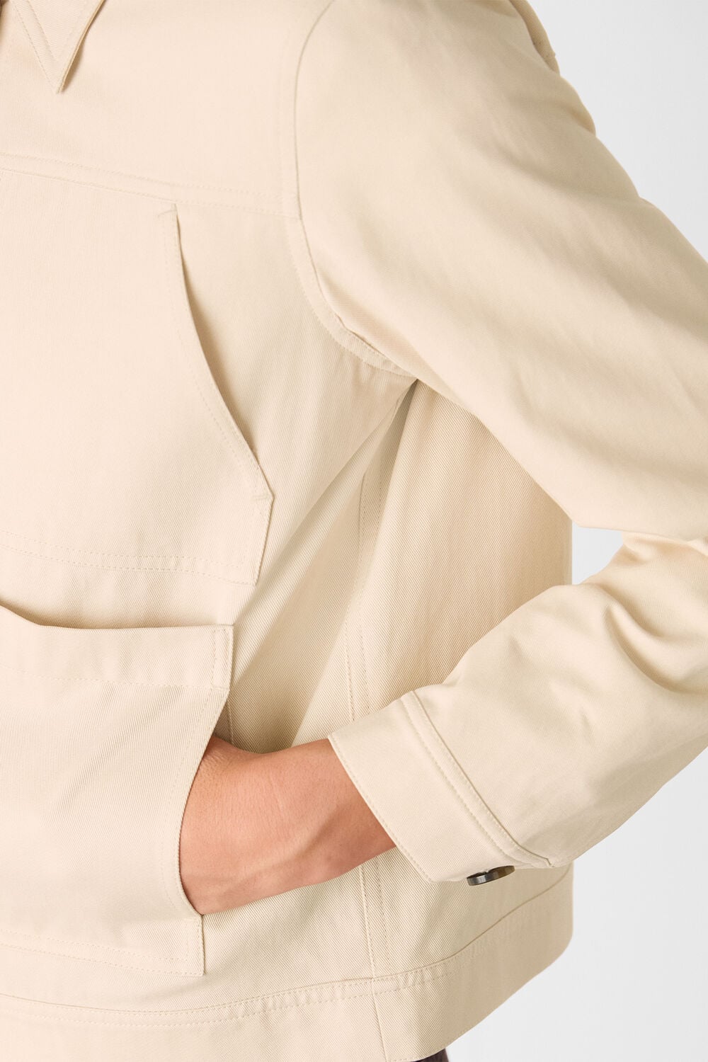 Neutral Mia Pocket Detail Jacket