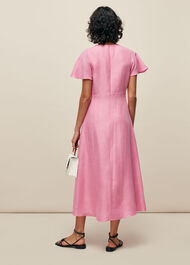 Frill Sleeve Midi Dress