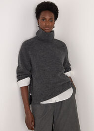 Roll Neck Wool Mix Jumper