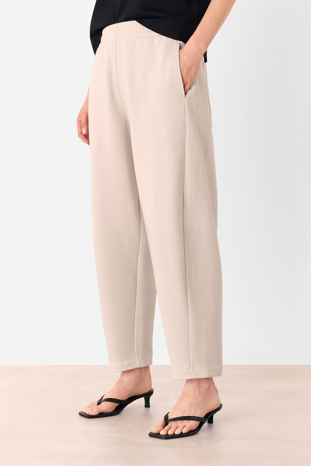 Neutral Barrel Leg Jersey Jogger