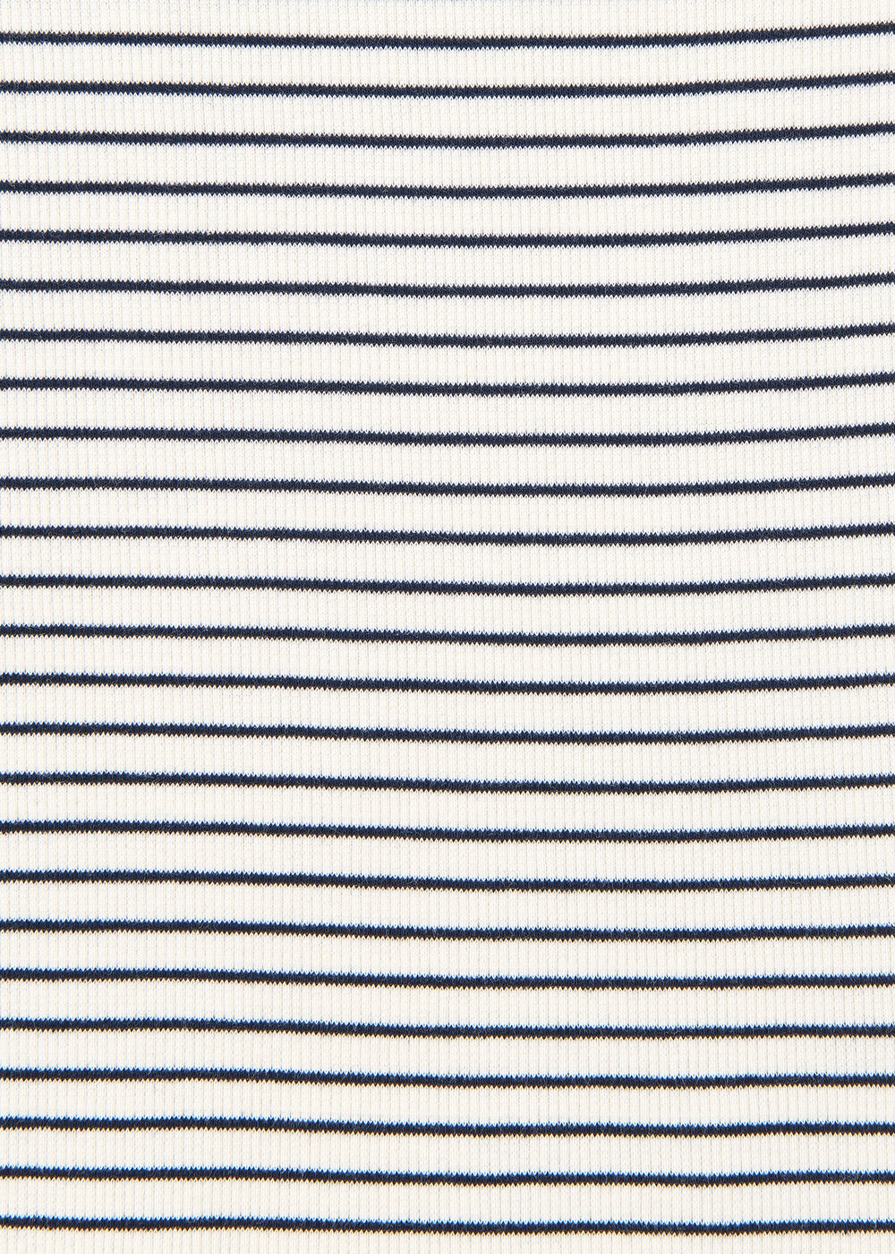 Stripe High Neck Rib Tee