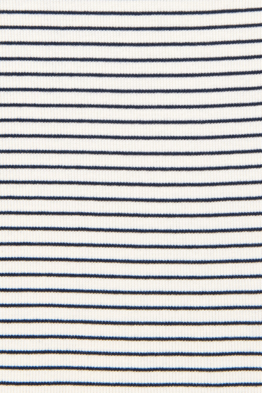 Stripe High Neck Rib Tee