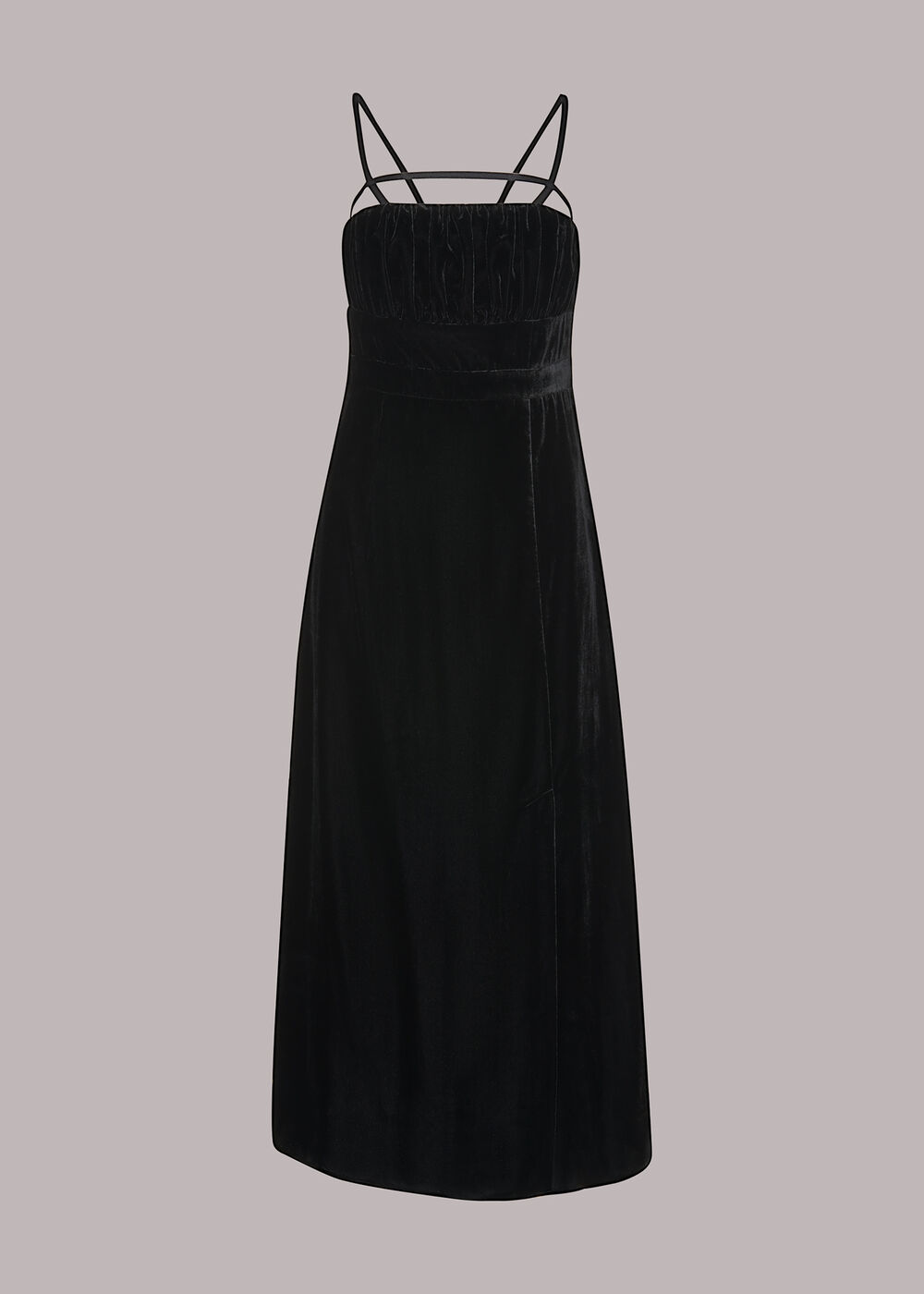 Cut Out Velvet Slip Dress