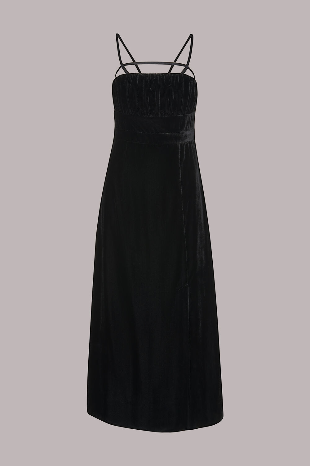 Cut Out Velvet Slip Dress