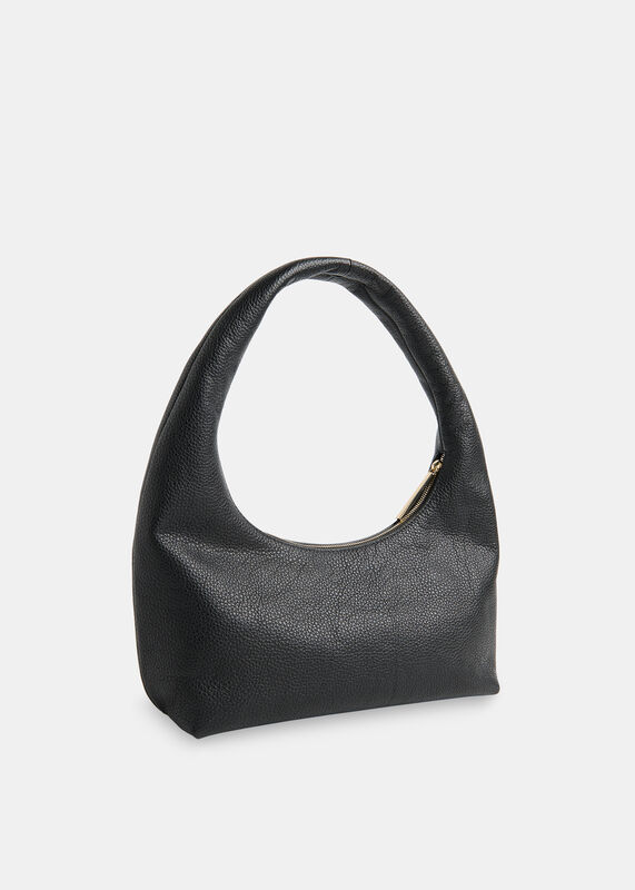 Black Ulla Zip Shoulder Bag