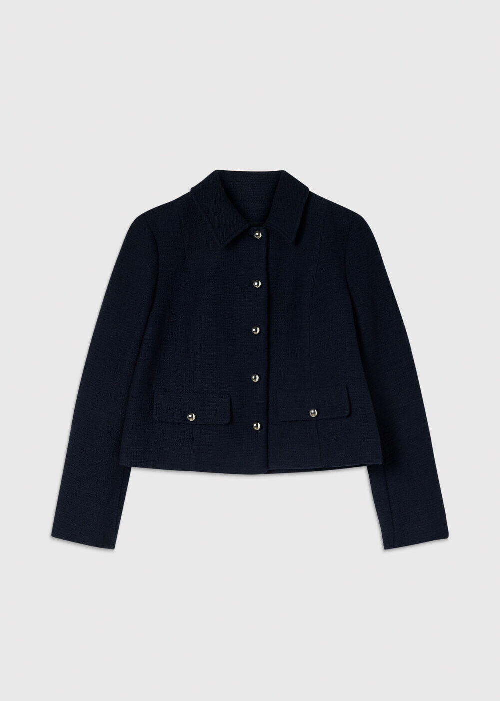 Cropped Boucle Jacket