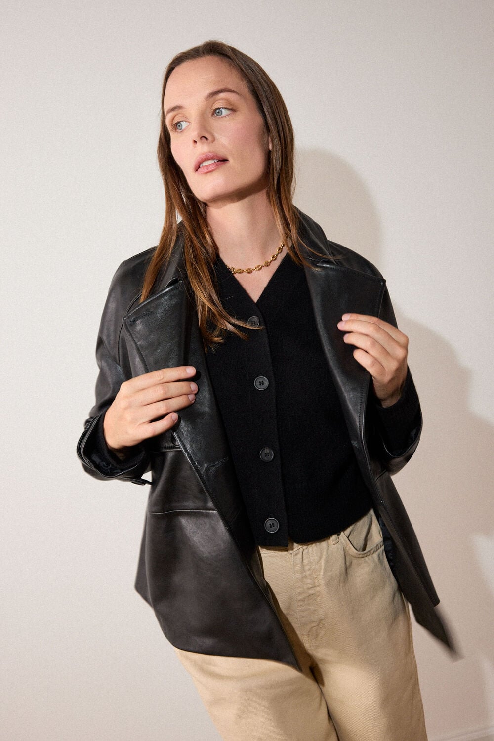 Cashmere Button Cardigan