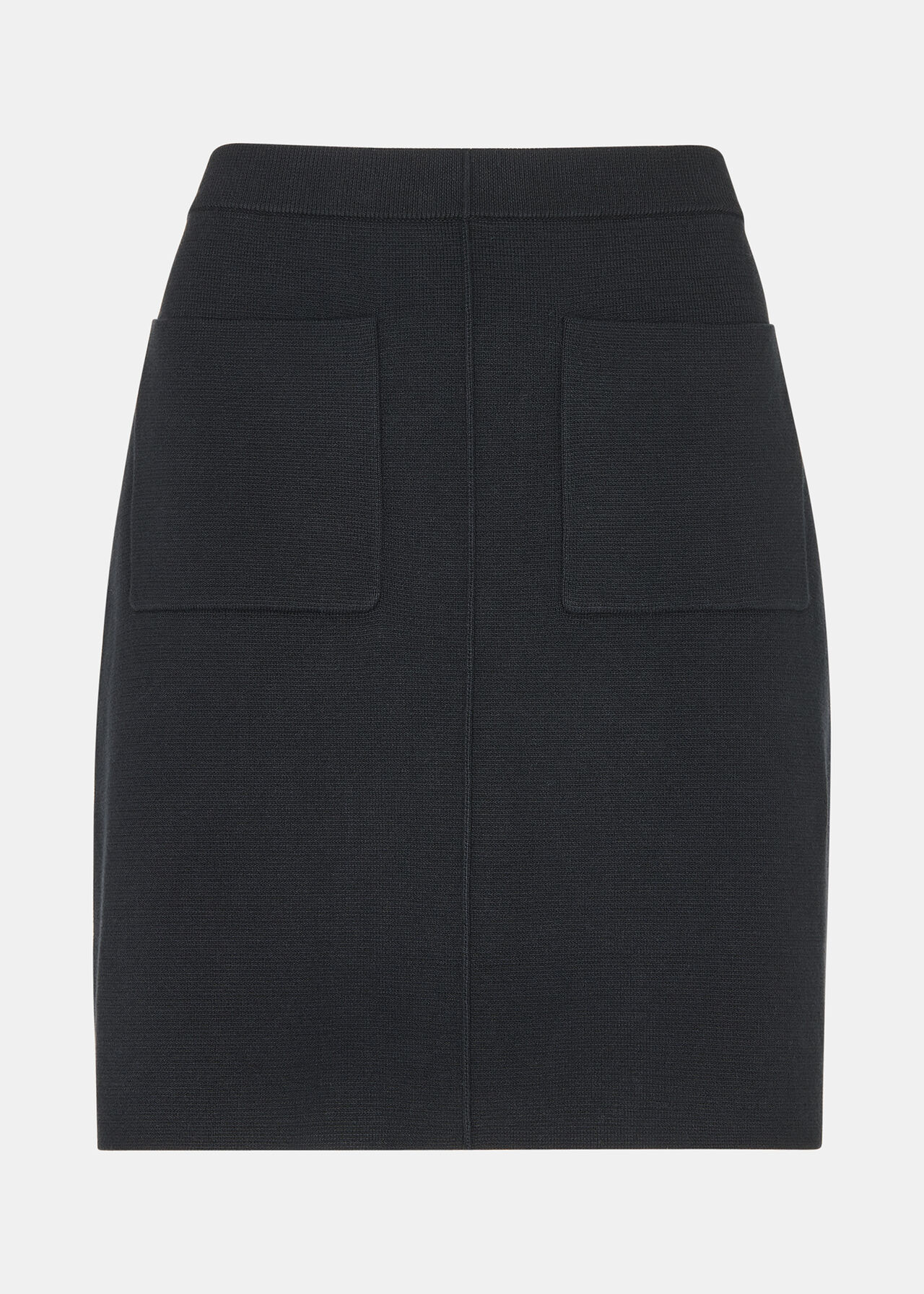 Patch Pocket Knitted Skirt