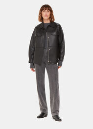 Washed Stripe Straight Jean