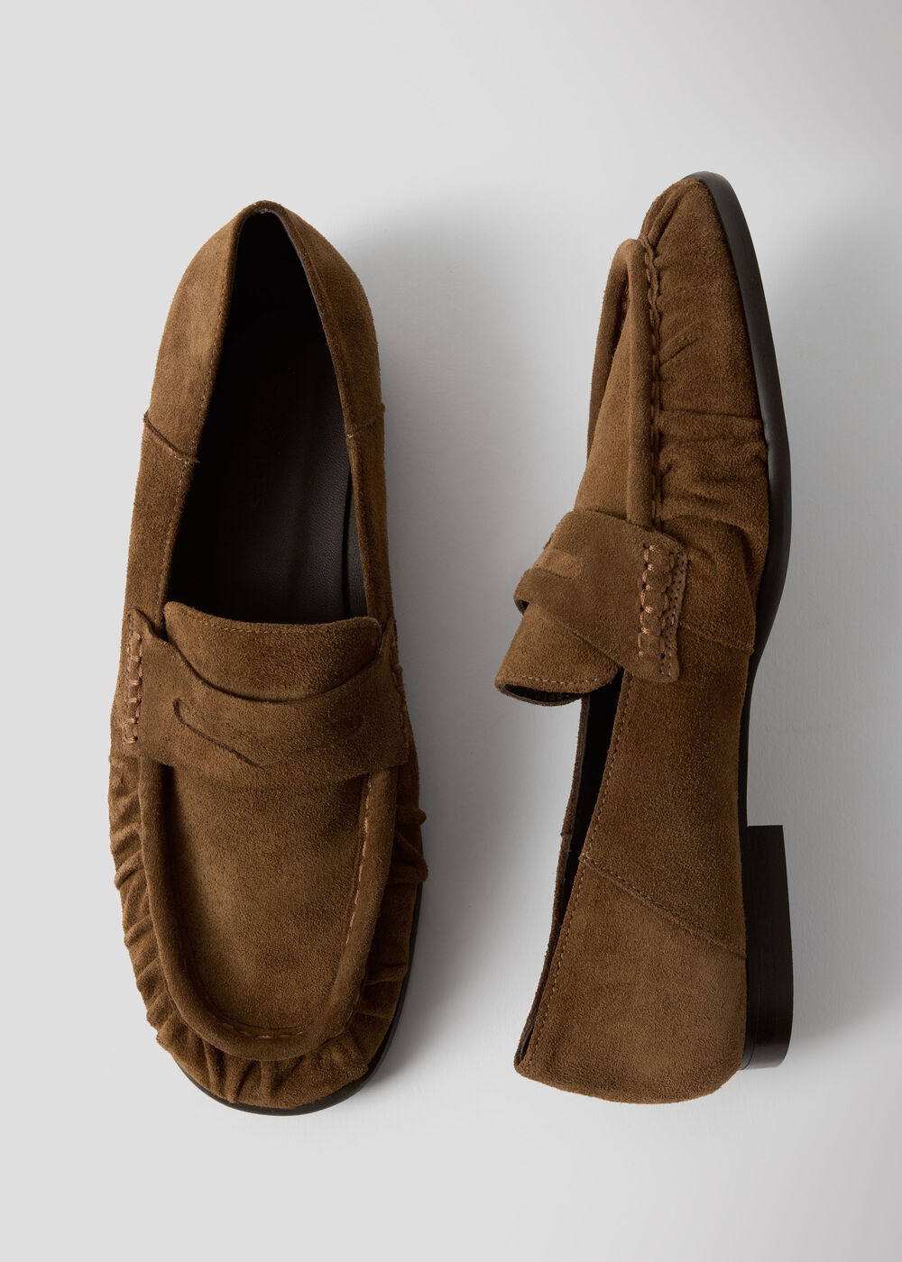 Soft Suede Ruched Loafer