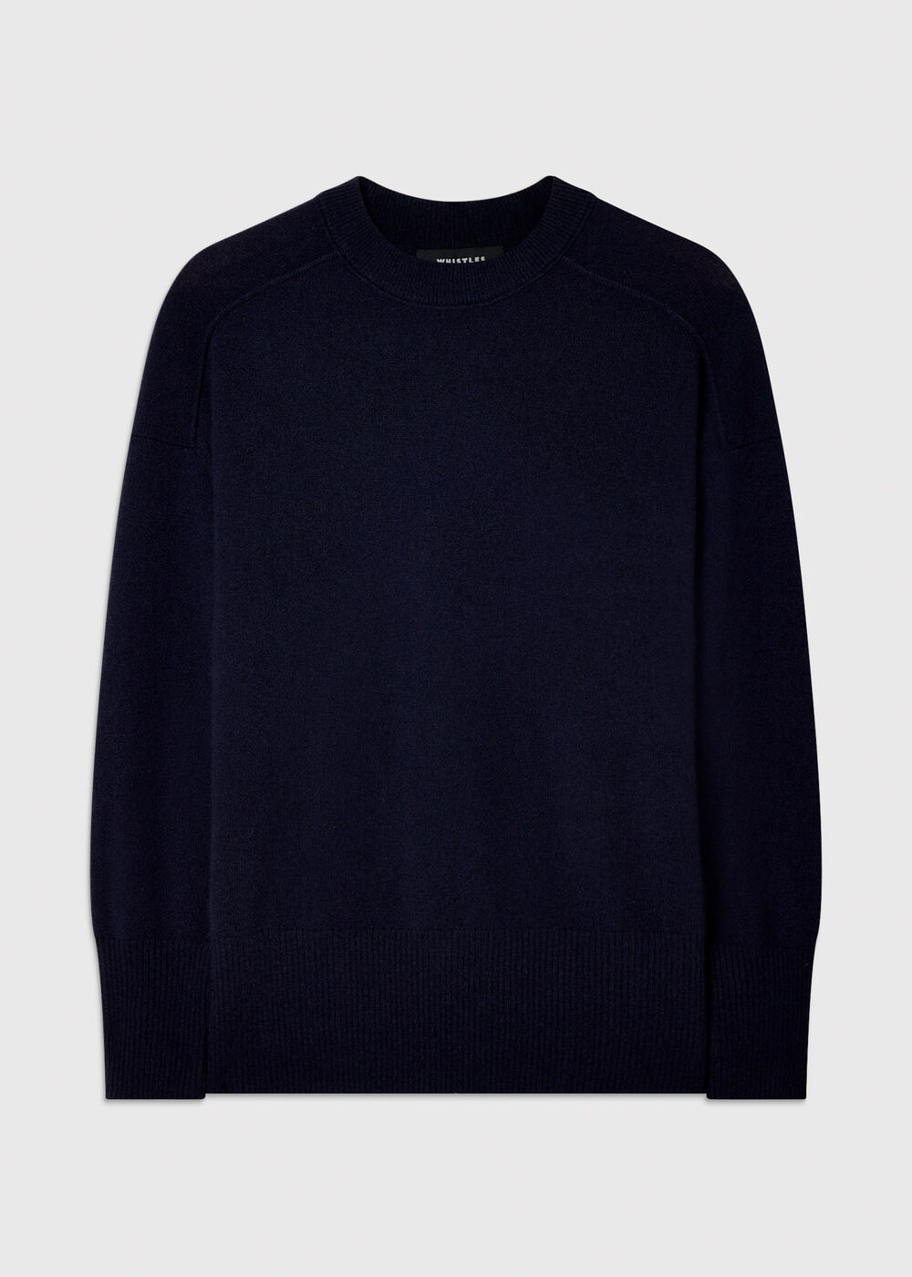 Cashmere Seam Crew Neck Knit