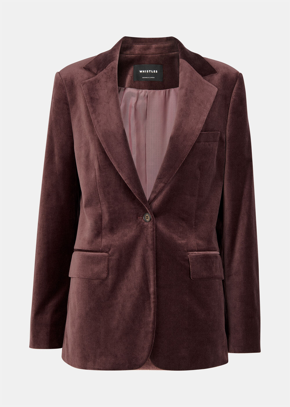 Cotton Velvet Tailored Blazer