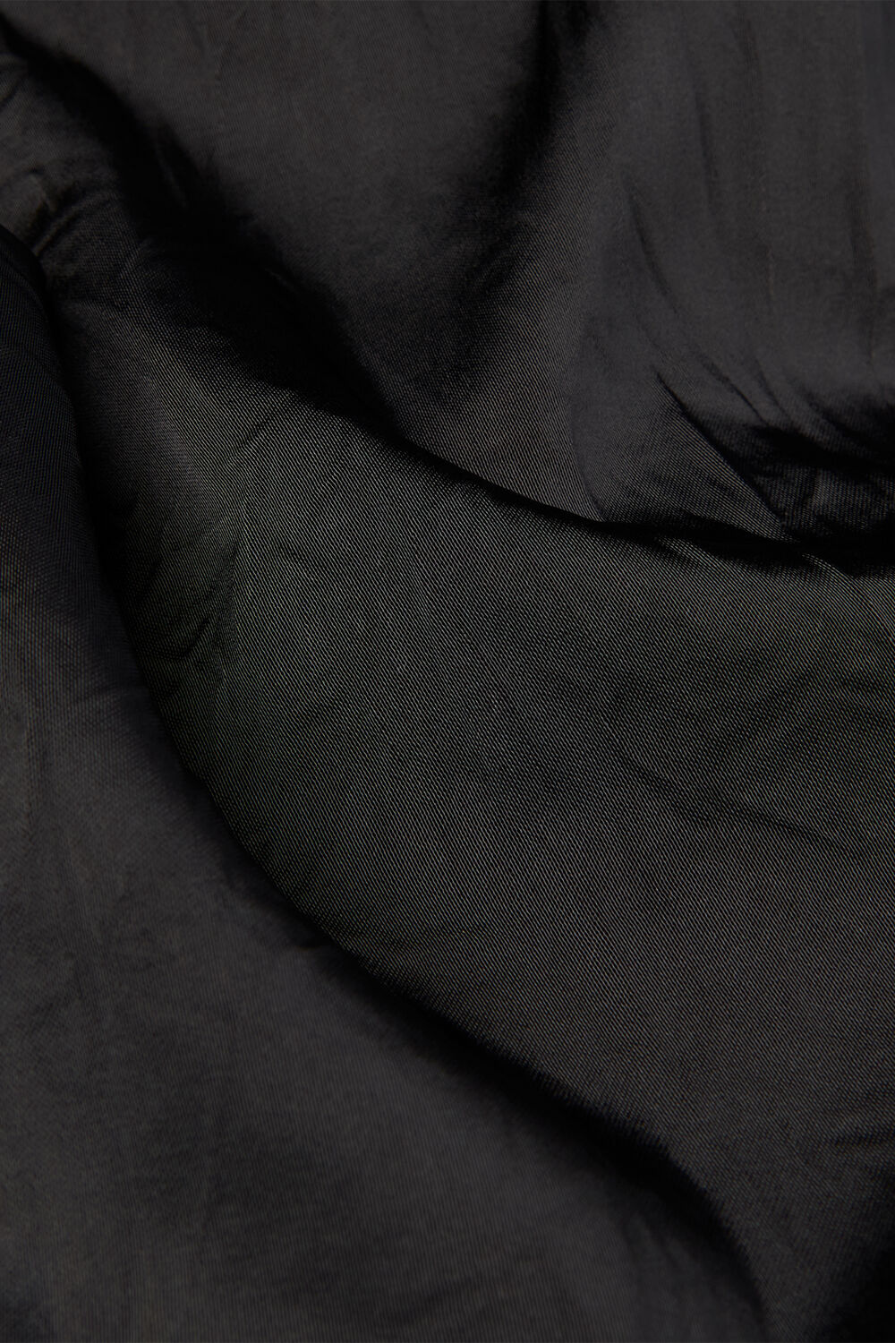 Black Textured Satin Pintuck Trouser