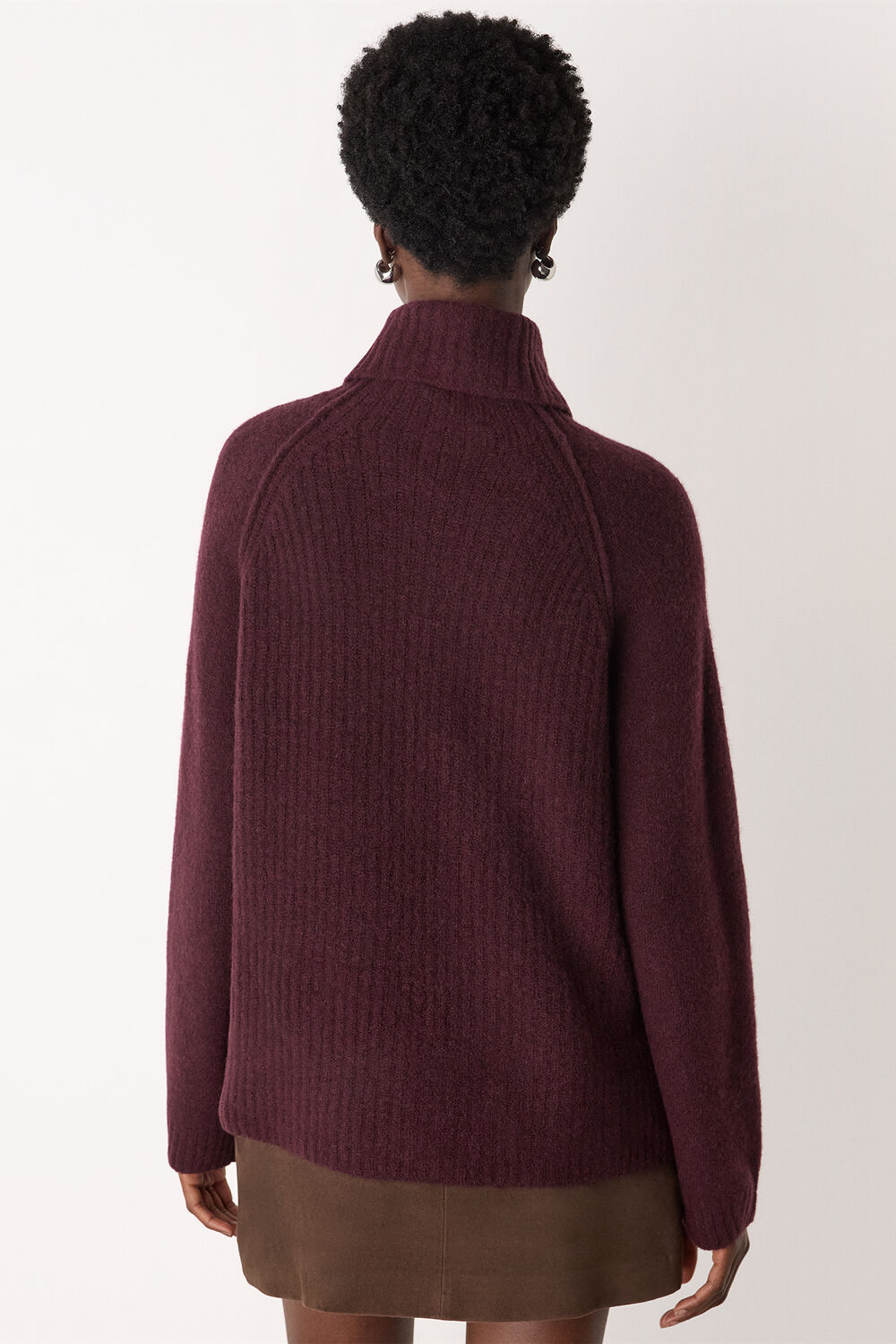 Roll Neck Wool Mix Jumper