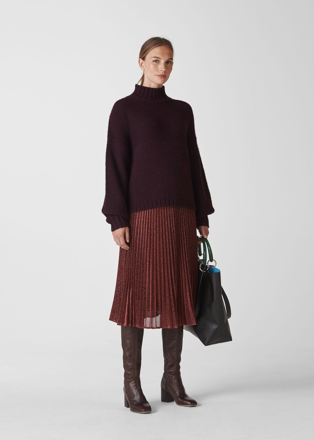 Bramble Stitch Sweater Burgundy