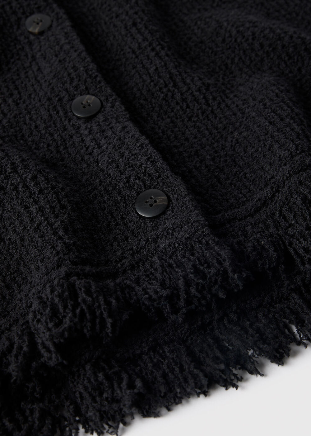 Cotton Boucle Fringe Tank