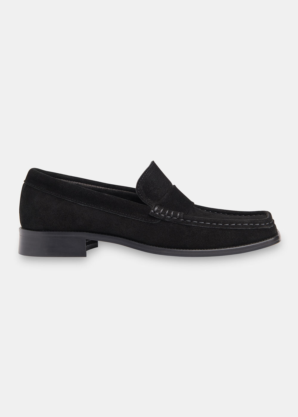 Mora Suede Square Toe Loafer