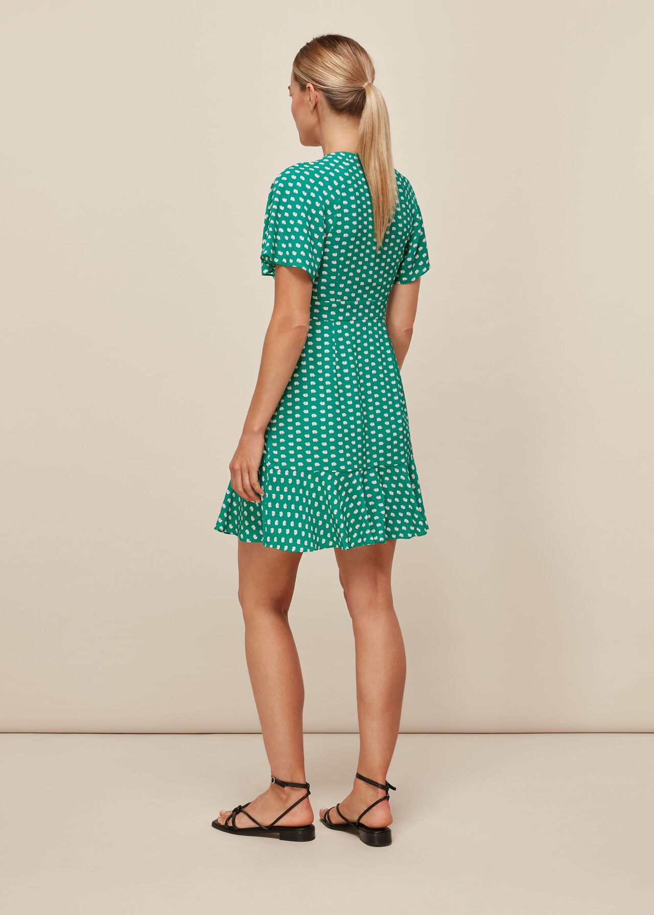 Elephant Print Dress Green/Multi