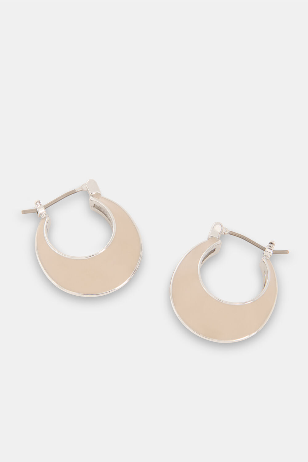 Enamel Curved Earring