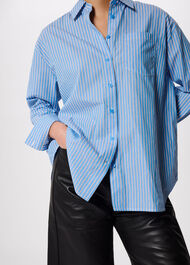 Oversized Fit Stripe Shirt