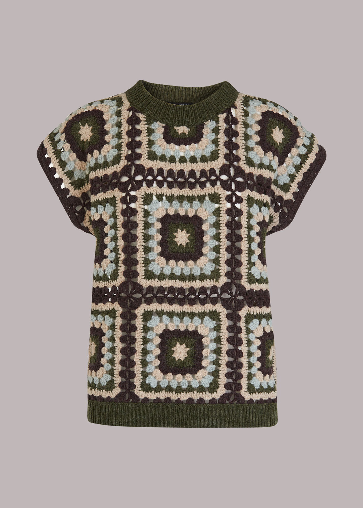 Multicolour Crochet Tank WHISTLES