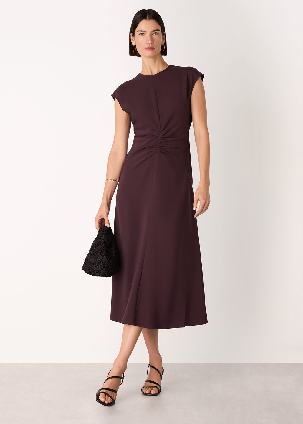 Gathered Midi Dress