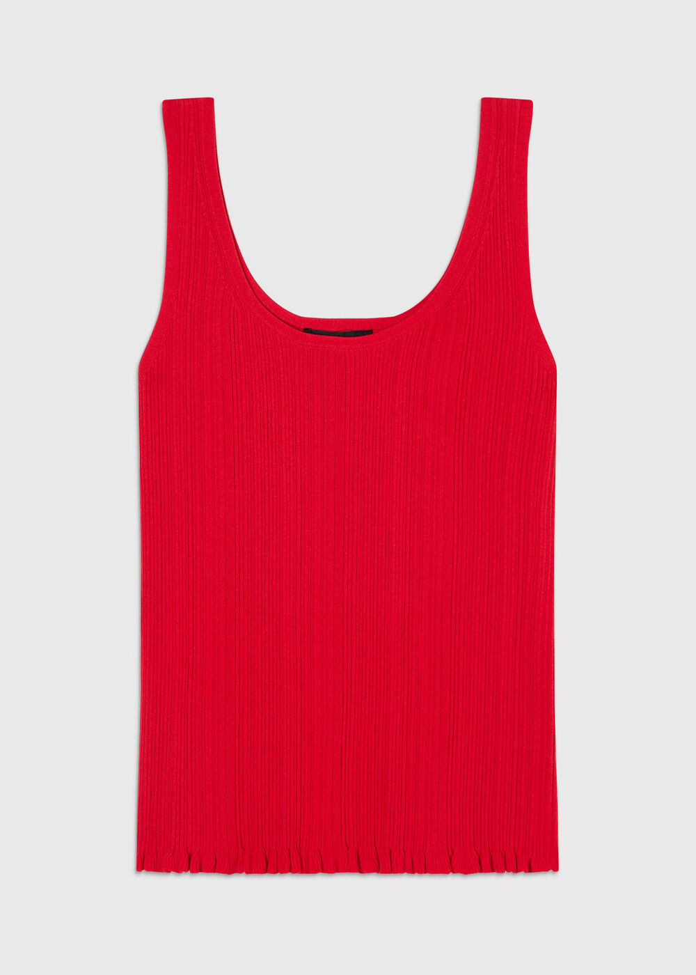 Frill Hem Knitted Vest