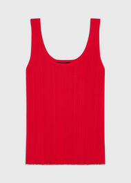 Frill Hem Knitted Vest